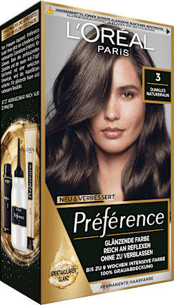 Haarfarbe 3 Dunkles Naturbraun L'ORÉAL PARiS PRÉFÉRENCE