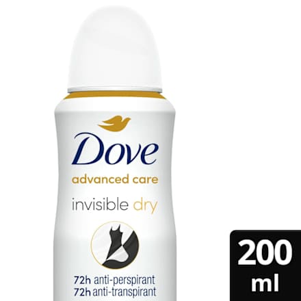 Dámsky antiperspirant v spreji Advanced Care Invisible Dry White Freesia & Violet Flower Dove