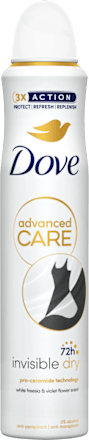 Dámsky antiperspirant v spreji Advanced Care Invisible Dry White Freesia & Violet Flower Dove
