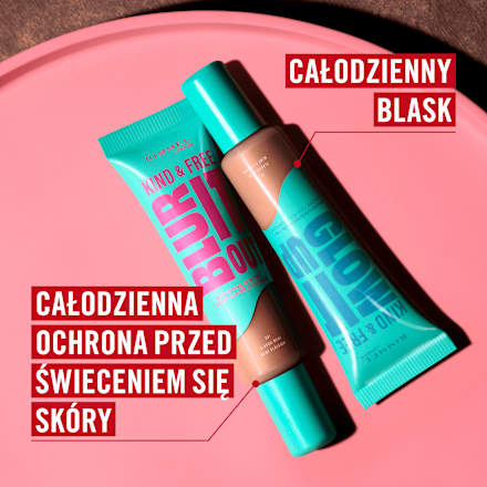 Podkład nawilżający z witaminą E Kind & Free Glow It Up Skin Tint 010 Rose Ivory RIMMEL LONDON