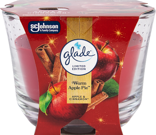 Vonná sviečka v skle Warm Apple Pie glade