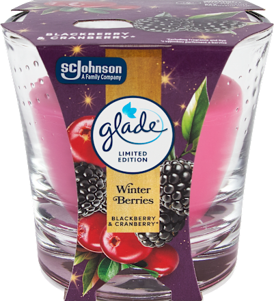 Vonná sviečka v skle Winter Berries glade