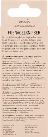 Obcinacz do paznokci u nóg ebelin