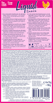 Kremowa przekąska dla kota Liquid Snack, z kurczakiem i tauryną, (6x15g) Vitakraft