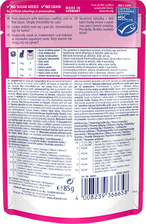 Mokra karma dla kota Poésie Délice, dorsz w sosie Vitakraft