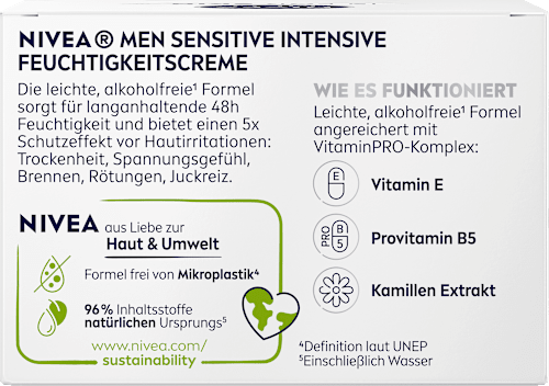 Feuchtigkeitscreme Sensitive Intensive NIVEA MEN