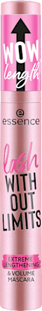 lash WITHOUT LIMITS EXTREME LENGTHENING & VOLUME MASCARA 01 essence