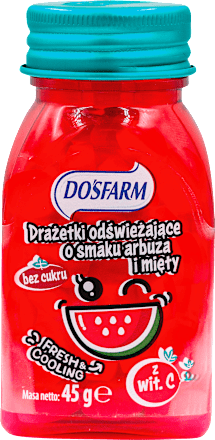 Drażetki odświeżające, arbuz i mięta Dosfarm