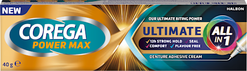Fixačný krém na zubné náhrady Power Max Ultimate All in 1 COREGA