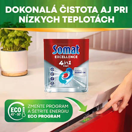 Kapsuly do umývačky riadu Excellence 4in1 Somat