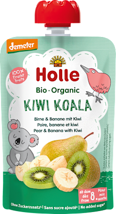 Quetschie Kiwi Koala, Birne & Banane mit Kiwi ab 8 Monaten Holle
