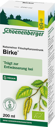 Naturreiner Frischpflanzentrunk Birke Schoenenberger