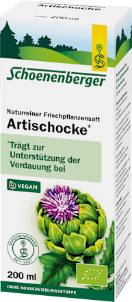 Frischpflanzensaft Artischocke Schoenenberger