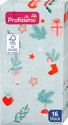 Troslojne salvete - zimski motivi, 33x33cm Profissimo