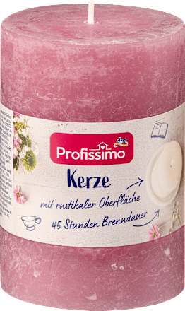 Lumânare rustică Roz 100/68  Profissimo
