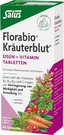 Kräuterblut Tabletten mit Eisen Floradix