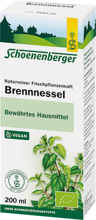 Naturreiner Frischpflanzensaft Brennnessel Schoenenberger