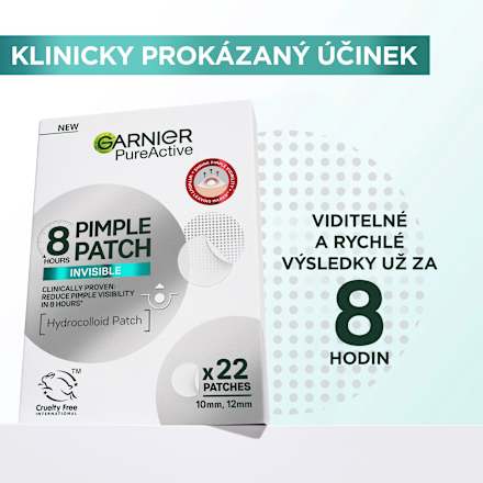 Hidrokoloidni obliži proti mozoljem 8h Pimple Patch Invisible GARNIER PureActive