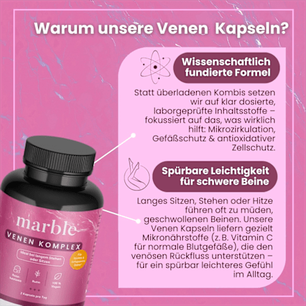 Venen Komplex Kapseln 60 St marble