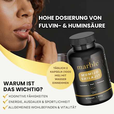 Mumijo Shilajit Kapseln 60 St marble
