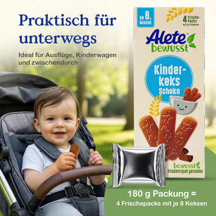 Kinderkekse Schoko ab dem 8. Monat Alete
