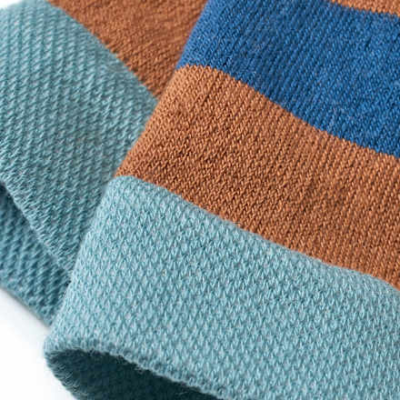 Thermoleggings mit Blockringel-Muster, braun & blau, Gr. 110/116 ALANA