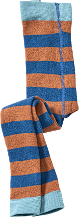 Thermoleggings mit Blockringel-Muster, braun & blau, Gr. 110/116 ALANA