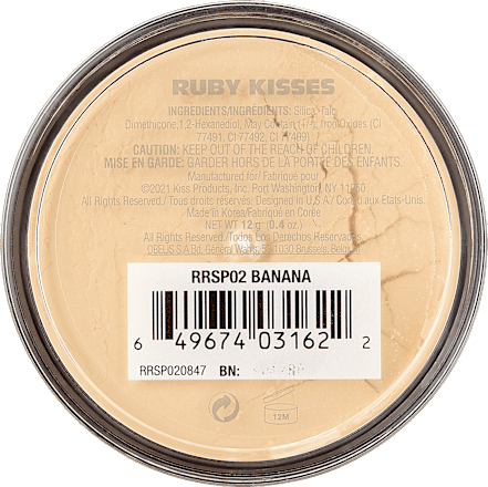 Pudră fixare Banana RUBY Kisses