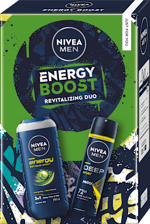Darilni set za moške Energy Boost NIVEA MEN