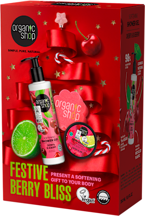 Darilni set Festive Berry Bliss organic shop