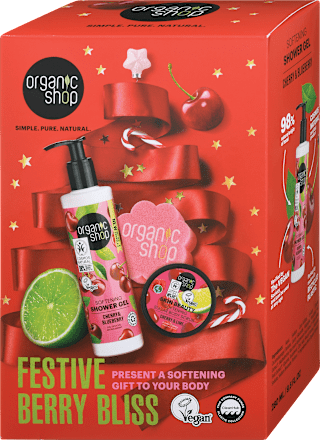 Darilni set Festive Berry Bliss organic shop