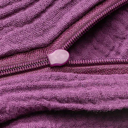 Bettwäsche-Set aus Musselin, lila, 155 x 220 + 80 x 80 cm ALANA