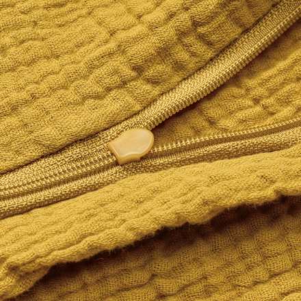 Bettwäsche-Set aus Musselin, senfgelb, 155 x 200 + 80 x 80 cm ALANA