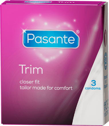 Prezerwatywy Trim ściśle przylegające 3 szt. Pasante