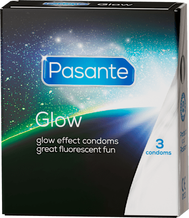 Prezerwatywy Glow świecące w ciemności 3szt. Pasante