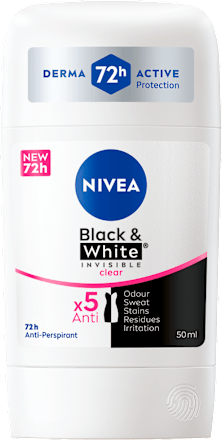 Део стик Black&White Invisible Clear NIVEA