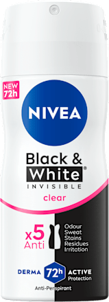 Дезодорант Black & White Invisible Clear, мини опаковка NIVEA