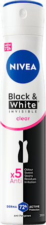 Black & White Invisible dezodorans u spreju Clear NIVEA