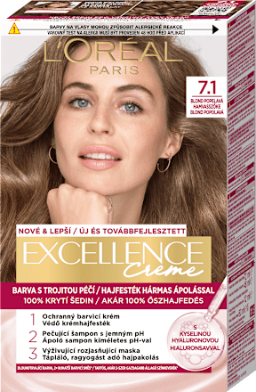 Farba na vlasy - 7.1 blond popolavá L'ORÉAL PARiS EXCELLENCE Creme
