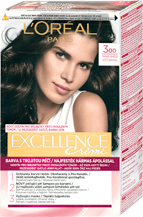 Farba na vlasy - 300 hnedá tmavá L'ORÉAL PARiS EXCELLENCE Creme