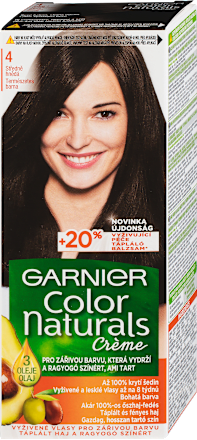 Farba na vlasy - 4 stredne hnedá GARNIER Color naturals