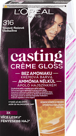 Farba na vlasy - 316 tmavá fialová L'ORÉAL PARiS CASTING Crème Gloss