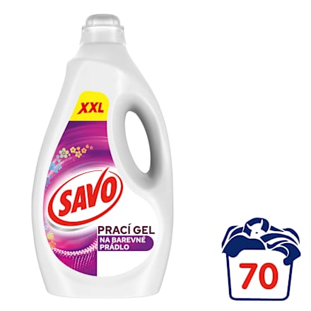 Prací gél na farebnú bielizeň XXL SAVO