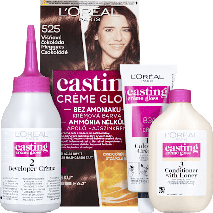 Farba na vlasy - 525 višňová čokoláda L'ORÉAL PARiS CASTING Crème Gloss