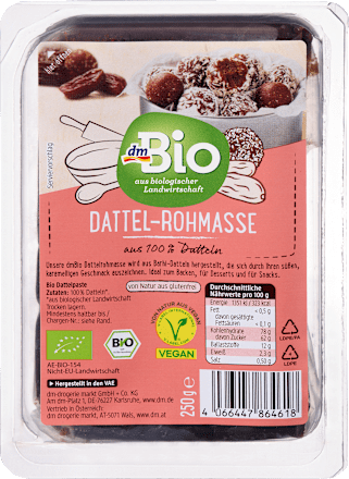 Surová datľová pasta dmBio