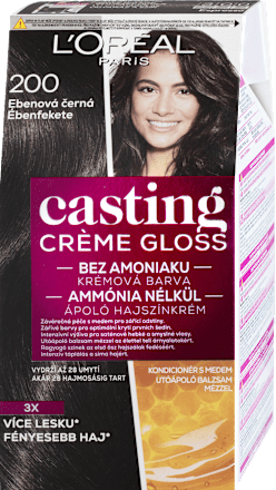 Farba na vlasy - 200 ebenová čierna L'ORÉAL PARiS CASTING Crème Gloss