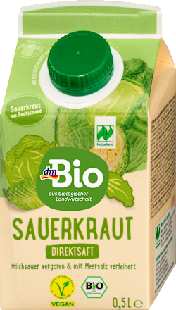Bio savanyúkáposzta direktlé, tejsavas erjesztésű dmBio