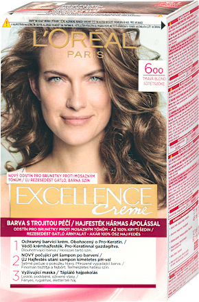 Farba na vlasy - 600 tmavá blond L'ORÉAL PARiS EXCELLENCE Creme