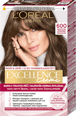 Farba na vlasy - 600 tmavá blond L'ORÉAL PARiS EXCELLENCE Creme