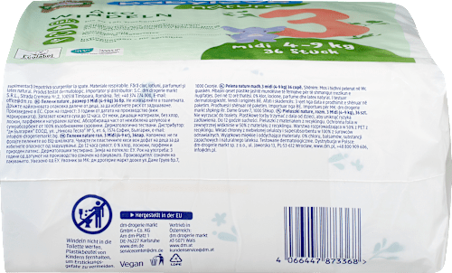 Pannolini ecologici misura 3 (4-9 kg) babylove nature